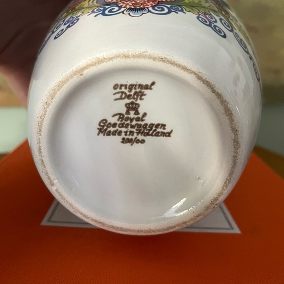 Delft polychrome Maryland tobacco jar - Picture 2 of 2